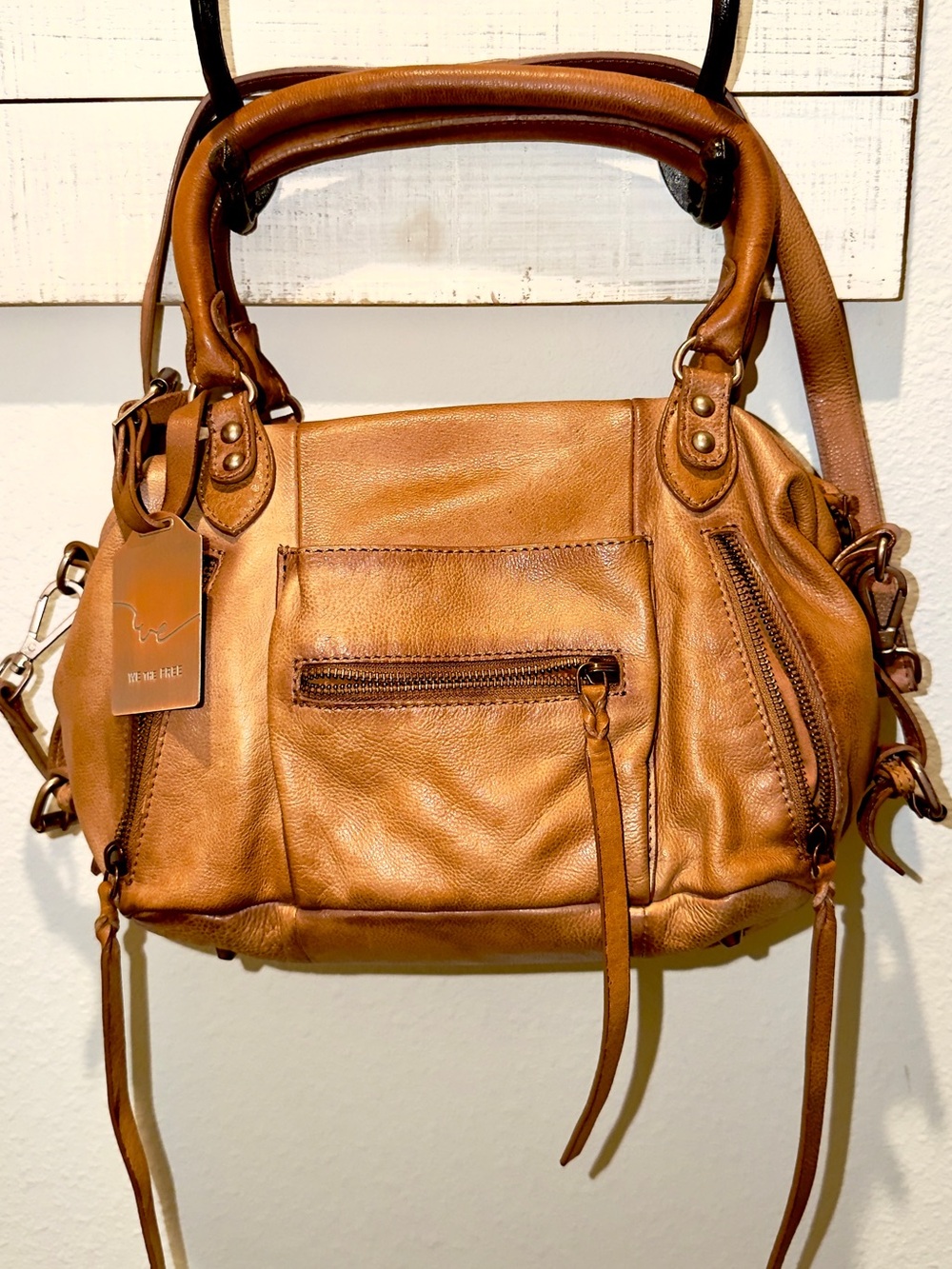 FREE PEOPLE - We The Free Baby Emerson Tote Bag - Color Sadie (Brown)